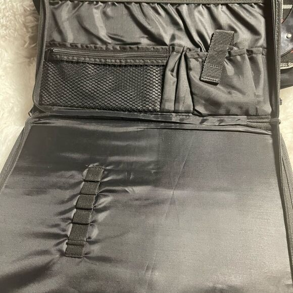 Justice Red Plaid Messenger Bag & Binder with Peace Sign studded accents. - Picture 7 of 10